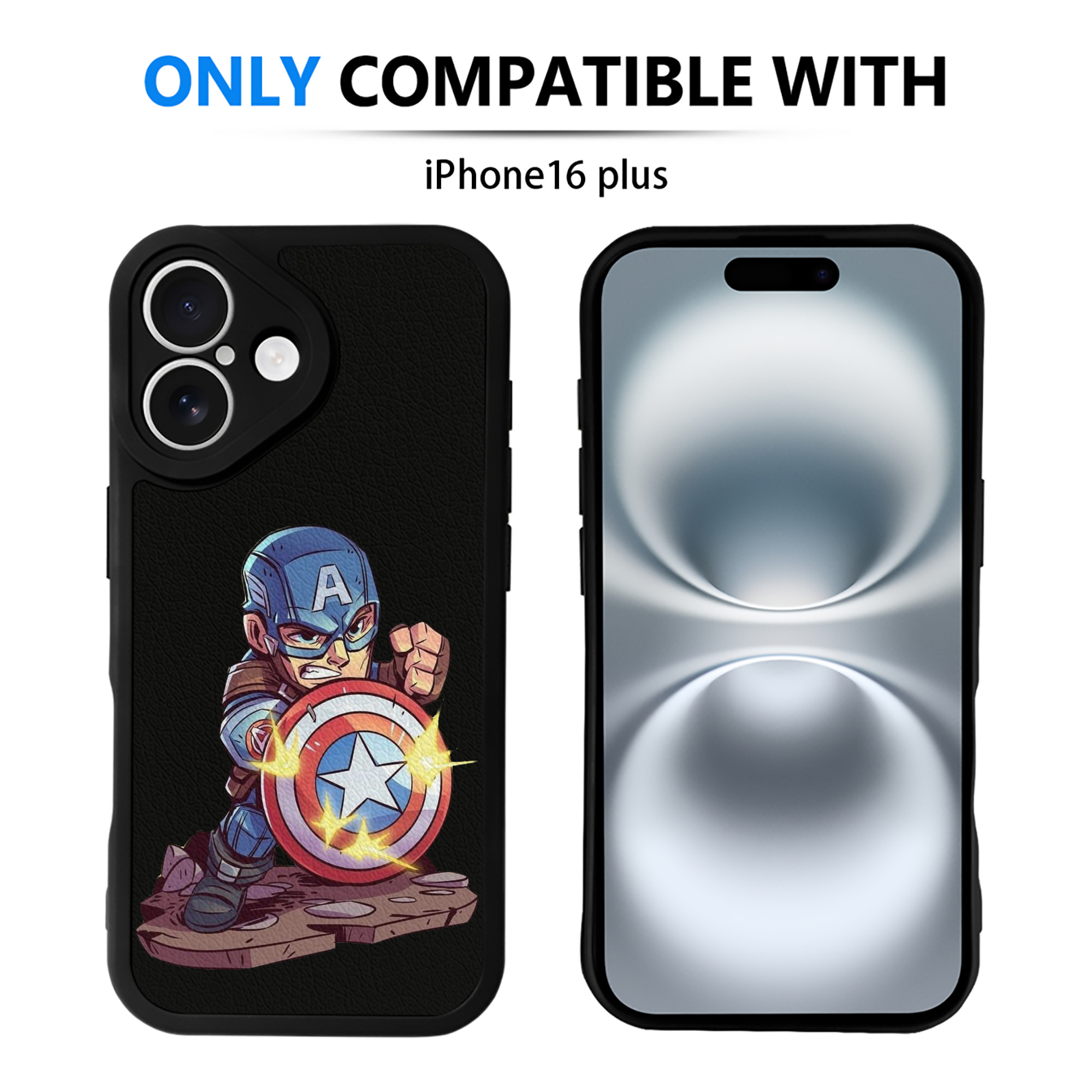 （画像用） アベンジャーズ The Avengers 【iPhone 16シリーズ対応】シリコンスマホケース（レザー調） 材質：シリコン